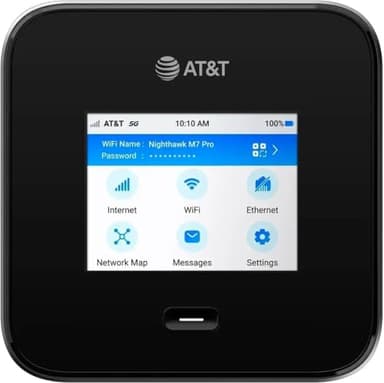 NETGEAR Nighthawk M7 Pro Mobile Hotspot 5G mmWave, WiFi 7, Unlocked, AT&T & Verizon, International, Portable Device for Travel (Renewed)