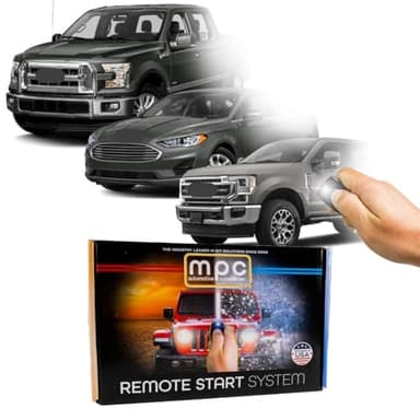 MPC Remote Start Kit for Ford F-150 2015-2020 || F-250 F-350 2017-2021 || Fusion 2014-2020 || Plug and Play || Press Fob Lock Unlock Lock to Start || No Honk || Gas or Diesel
