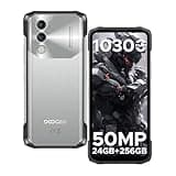 DOOGEE Blade10 Power Rugged Smartphone Unlocked,24GB+256GB/2TB, 10300mAh Rugged Phone, 6.6''HD+90Hz Android 14 Cell Phone, 50MP Camera, 3 Card Slots/Face Unlock/Fingerprint/NFC/Wi-Fi6E/IP69K