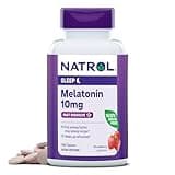 Natrol Fast Dissolve Melatonin 10mg Tablets - Strawberry Flavor, 100 Count, Sleep Support Melatonin Tablets for Adults, 100-Day Supply