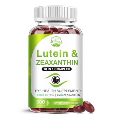 Lutein and Zeaxanthin Supplements, Eye Vitamin & Mineral Supplement, Multivitamin for Vision & Ocular Health with Omega-3, Protect and Enhance Your Eye Health Completely, 300 Softgels