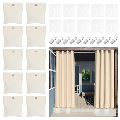 Ahzemepinyo 10 Pack Outdoor Curtain Weights Curtain Sandbag Weighted Bags Patio Curtain Weights Windproof Curtain Weights Bag Porch Curtain Weights for Pergola Cabana Gazebo Garden