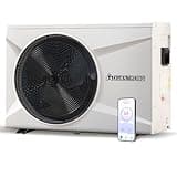 Aquastrong 35,000 BTU Inverter Swimming Pool Heat Pump, 9,000 Gallons Electric Pool Heater for Above Ground and Inground Pool, WiFi Capable Timer, Heating and Cooling Pool Heater 120V