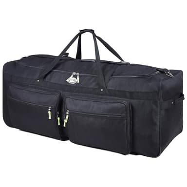 Gilbins Camp 1800 Denier Heavy Duty Soft Trunk With Shoulder Strap (Without Embroidery, 52"x18"x20" 18,720 Cu. Inch.)