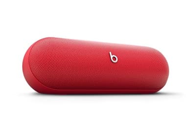 Beats Pill - Wireless Bluetooth Speaker and Portable Charger via USB-C - Up to 24 Hours Battery Life, IP67 Water Resistant, Apple & Android Compatible, Built-in Microphone – Statement Red (Renewed)