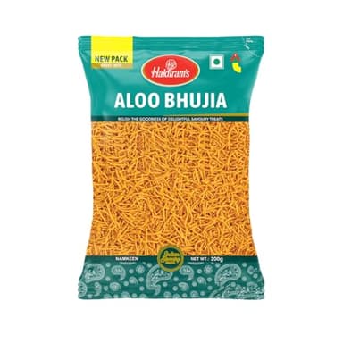 Haldiram's Delhi Snacks - Aloo Bhujia, Crunchy and Tasty Snacks, 1Kg Pouch