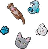 Crocs unisex adult Jibbitz 5-pack Animal | Jibbitz for Crocs Shoe Charms, Animal Mix, Small US