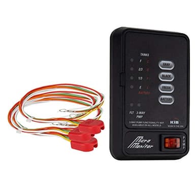 RecPro RV Tank Sensor Monitor Panel M21 | KIB Replacement | Panel Only | Fresh Water or Holding Tank Level Sensor (Black)