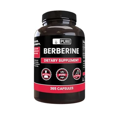PURE ORIGINAL INGREDIENTS Berberine (365 Capsules) No Magnesium Or Rice Fillers, Always Pure, Lab Verified