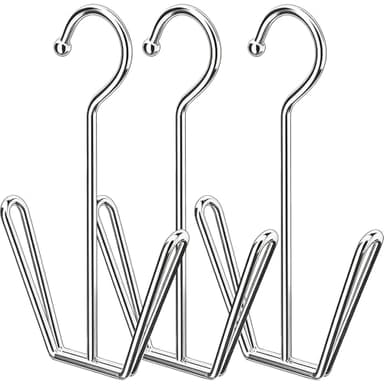 WPPOWER Shoe Drying Hanger for Washing Machine Shoes – Stainless Steel 3-Pack, Space-Saving Sneaker Dryer for Fast Air Drying, Laundry Room & Closet Shoe Organizer (for 3 Pairs)