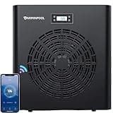 VARMINPOOL 16000 BTU Above Ground Pool Electric Pool Heater for Pools up to 5400 Gallons, Swimming Pool Heater with WiFi Control App, 110V Pool Heat Pump with Titanium Heat Exchanger