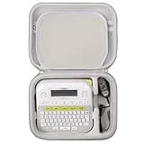 Mchoi Hard Portable Case Suitable for Brother P-Touch PTD210/PTD220 Label Maker, Shockproof Label Maker Protective Case (Grey)