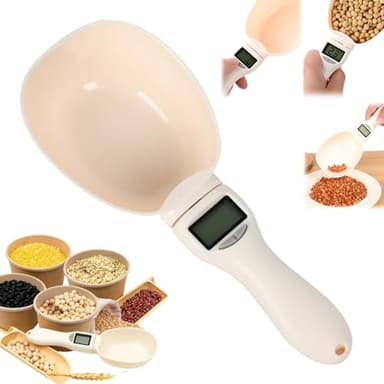 Digital Measuring Spoon Scale,Electronic Food Measuring Scale,Food Weight Scale Grams and Ounces,800g/0.1g High Precision Digital Kitchen Food Scale with LCD Screen,Household Weighing Scoop