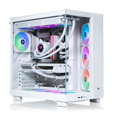 Thermaltake LCGS View 9580S-380XL Gaming Desktop (AMD Ryzen™ 9 9950X3D, ToughRam 32GB DDR5 6000MT/s RGB Memory, NVIDIA® GeForce RTX™ 5080, 2TB NVMe M.2, WiFi, Windows 11) VXLS-X870-580-LCS