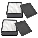 KEEPOW 2 Set F66 HEPA and Foam Filter for Dirt Devil UD70010 UD70110CDI UD70110CDI UD70105 Uprights Vacuum, Part# 304708001