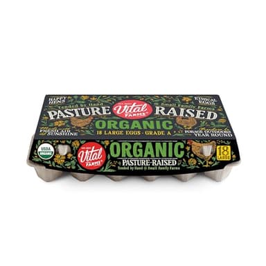 Vital Farms, Egg Large Organic, 18 Count