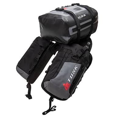 Tusk Off-Road Excursion Rackless Luggage System w/Small Dry Duffel Tail Bag Standard Heat Shield