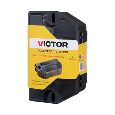 Victor Refillable Rodent Bait Station - XL Rodenticide Bait Station - Also Holds Rat Traps - Indoor and Outdoor Use - M901RB - Poison and Kill Rats