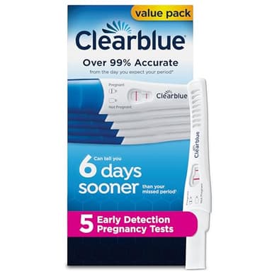 Clearblue Early Detection Pregnancy Test, 5 Ct
