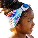 Splash Place SWIM GOGGLES with Fabric Strap - TIE DYE | Adult & Kids Swim Goggles - Won't Pull Your Hair - High Visibility Anti-Fog Lenses - Tie Dye Goggles for Swimming