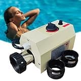 Pool Heater-3KW 220V Upgrade Thermostat Electric Swimming Pool Heater,Digital Touch Display Energy Efficient Pool Water Heater for Spas, Bathtubs and Above Ground in-Ground Pools. (220V 3KW)