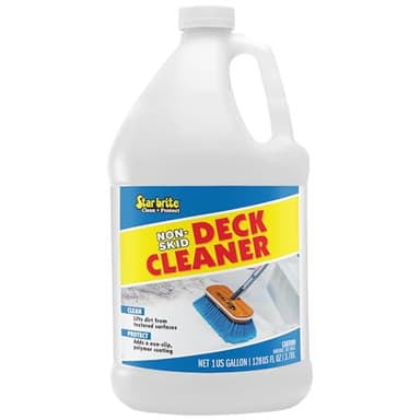 STAR BRITE Non-Skid Deck Cleaner & Protectant - Ultimate Boat Deck Wash - Protects Against Future Stains & UV - Ideal for Fiberglass, Vinyl, Plastic & Painted Surfaces -1 Gallon (085900)