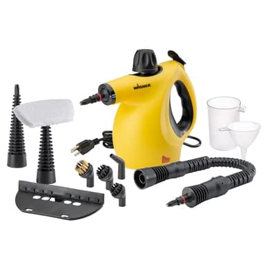 Wagner 2460111 505e Handheld Steam Cleaner, Multi-purpose Steamer, 11 Attachments, Chemical-Free Cleaning, Pet and Kid Safe