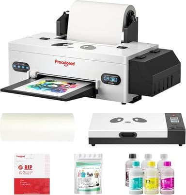 Procolored F13 Panda DTF Printer 13" A3 L1800 T-Shirt Printing Machine Direct to Film with White Ink Circulation and Semi-Automatic Cleaning & Oven