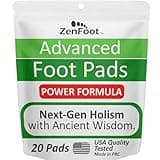 Advanced Foot Pads: Zeolite, Turmeric Curcumin & Ginger Formula | Effective & Natural | Premium Foot Patches 20 Pack
