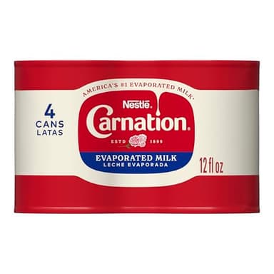 Nestlé Carnation Evaporated Milk Canned, Vitamin D Added, 4Pk 12 fl oz