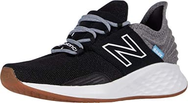 New Balance Women's Fresh Foam Roav Running Shoe,Black/Light Aluminum,9.5