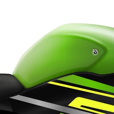 BLOQ Motorcycle Tank Grips compatible with KAWASAKI ZX-6R (2019-) HiGrip - CLEAR