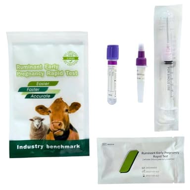 Ruminant Kit for Cattle, Single Use, Whole Blood/Serum/Plasma, Fast 20-Minute Results, 99.5% Accuracy, Effective from 28 Days (1)