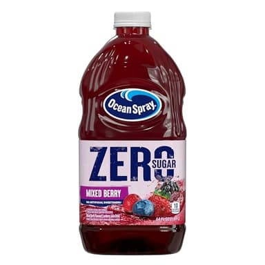 Ocean Spray® ZERO Sugar Mixed Berry Juice Drink, Cranberry Juice Drink Sweetened with Stevia, 64 Fl Oz Bottle