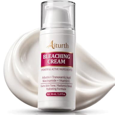 Skin Bleaching Cream for Intimate Areas with Arbutin, Tranexamic Acid, Niacinamide, Vitamin C Whitening Cream Dark Spot Remover for Underarm, Knees, Elbows, Inner Thigh, Bikini Area (1fl.oz)