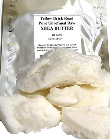 Yellow Brick Road 100% Raw Unrefined Shea Butter-African Grade a Ivory 1 Pound (16oz)…