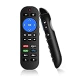 Programmed Remote for Roku Remote Replacement with Volume Key - All in One Remote Control for Roku Express 4K+, Premiere/+, Ultra, 1 2 3 4, and Vizio TV with Extra 9 Learning Keys(Not for Roku Stick)