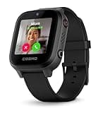 JrTrack 4 Kids Smart Watch by Cosmo | Phone Watch & GPS Tracker | Enhanced Parental Controls | Call, Text, Activity, School Lock | Spotify Music | SIM Card Included | SOS & Safety Alerts | (Black)