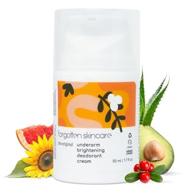 Forgotten Skincare The Original Underarm Brightening Deodorant Cream For Dark Underarms Treatment, Body Odor Eliminator For Women & Men, Ingrown Hair Treatment, Vitamin C & Salicylic Acid