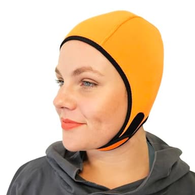 SwimCell Swimming Hat for Open Water Swimming and Watersports. Thermal 4mm Neoprene Swimming Cap for Adults. Adjustable and Reversible for Men and Women. One Size 21-23 inch