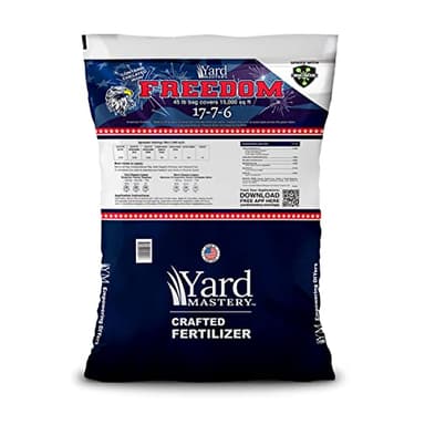 Freedom 17-7-6 Granular Lawn Fertilizer 45lbs - Covers 15,000 Square Feet, Includes Magnesium, Chelated Iron, and BioNite