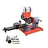 INTSUPERMAI Circular Saw Blade Sharpener Rotary Angle Mill Grinder 125×32mm Grinding Wheel with 6 Arbors for Grinding Carbide Tipped Saw Blades (110V Water Grinder)