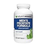Nature's Wonder Men's Prostate Formula with Saw Palmetto, Beta-Sitosterol & Lycopene, 200 Softgels, 100 Days Supply
