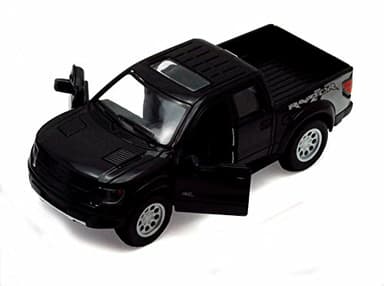KiNSMART 2013 Ford F-150 SVT Raptor Supercrew 1:46 Scale 5" Die Cast Metal Model Toy Truck (Black)