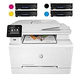 HP Laserjet Pro MFP M283 cdw All-in-One Wireless Color Laser Printer, White - Print Scan Copy Fax - 22 ppm, 600 x 600 dpi, 8.5 x 14, 50-Sheet ADF, Auto Duplex Printing, Ethernet