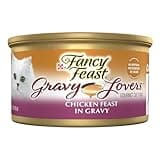 Purina Fancy Feast Gravy Lovers Chicken Feast in Gravy Grilled Gourmet Cat Food in Wet Cat Food Gravy - (Pack of 24) 3 oz. Cans