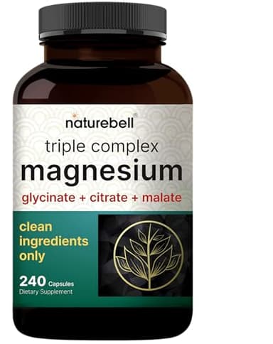 Magnesium Complex 1,000mg, 240 Capsules | Triple Magnesium Complex with Glycinate, Citrate, & Malate | Chelated & Purified for Better Absorption | Filler Free, Non-GMO