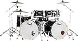Pearl Export EXX 8-Piece Double Bass Drum Set with Hardware - Jet Black