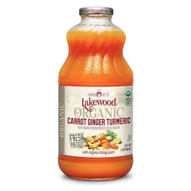 Lakewood Organic Carrot Ginger Turmeric Juice, 32 FZ