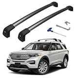 HmmtyRack 220lbs Roof Rack Cross Bars Compatible with Ford Explorer 2020-2024 Heavy Duty Aluminum Anti-Theft Lockable Metal Lock Roof Rails Crossbars Rooftop Cargo Bars Luggage Racks Carrier